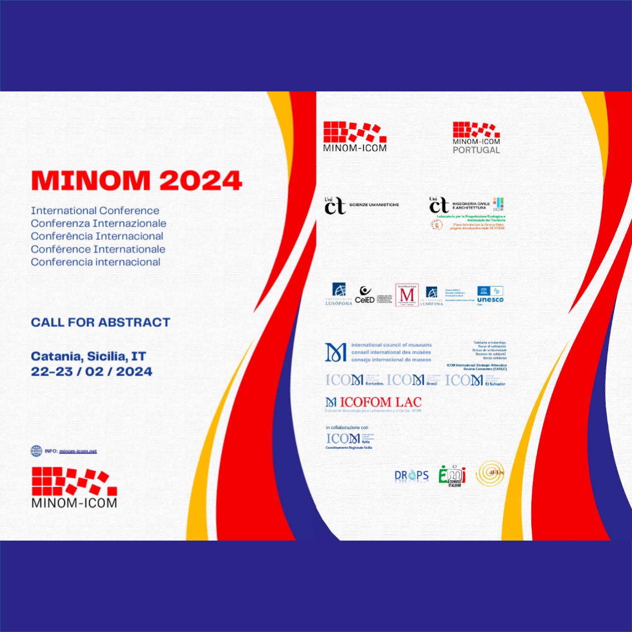 CFC: Conferenza del Movimento Internazionale per una Nuova Museologia, Catania 22-23 febbraio 2024 (scad. 15/10/2023)
